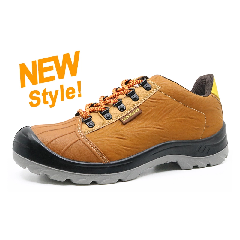 China N0180 Genuine leather steel toe anti static safety jogger shoes work safety manufacturer