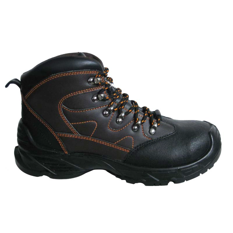 China New mould PU sole genuine leather work shoes manufacturer