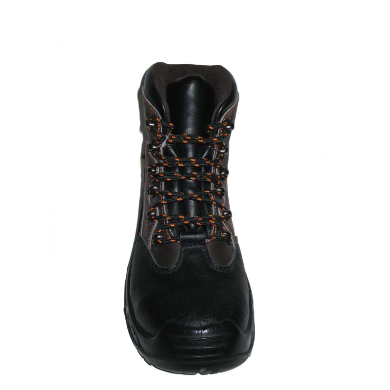 China New mould PU sole genuine leather work shoes manufacturer
