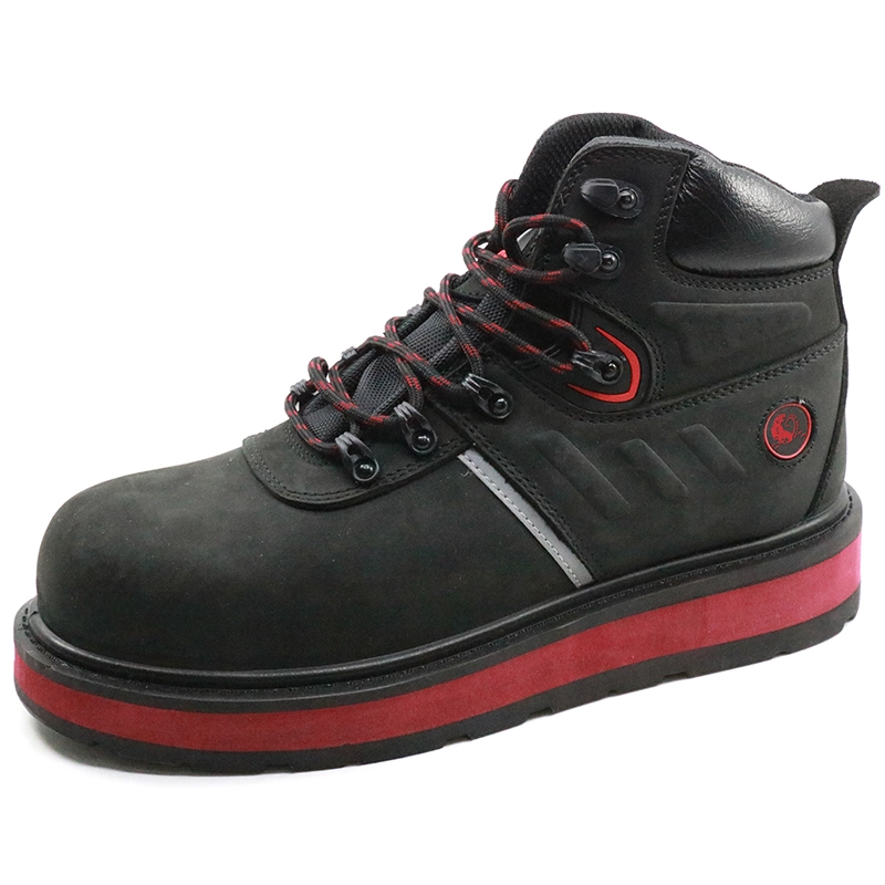 China Botas de segurança PEP002 em couro nobuck leve e compacto fabricante
