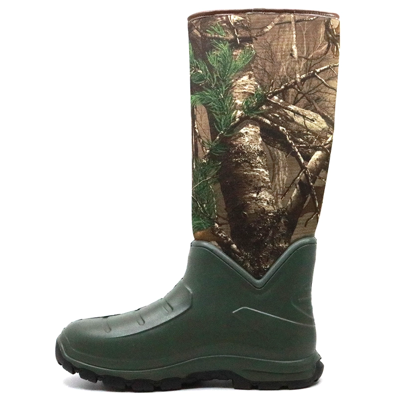 China PUB01 Waterproof oil acid resistant composite toe puncture proof PU safety rain boots manufacturer