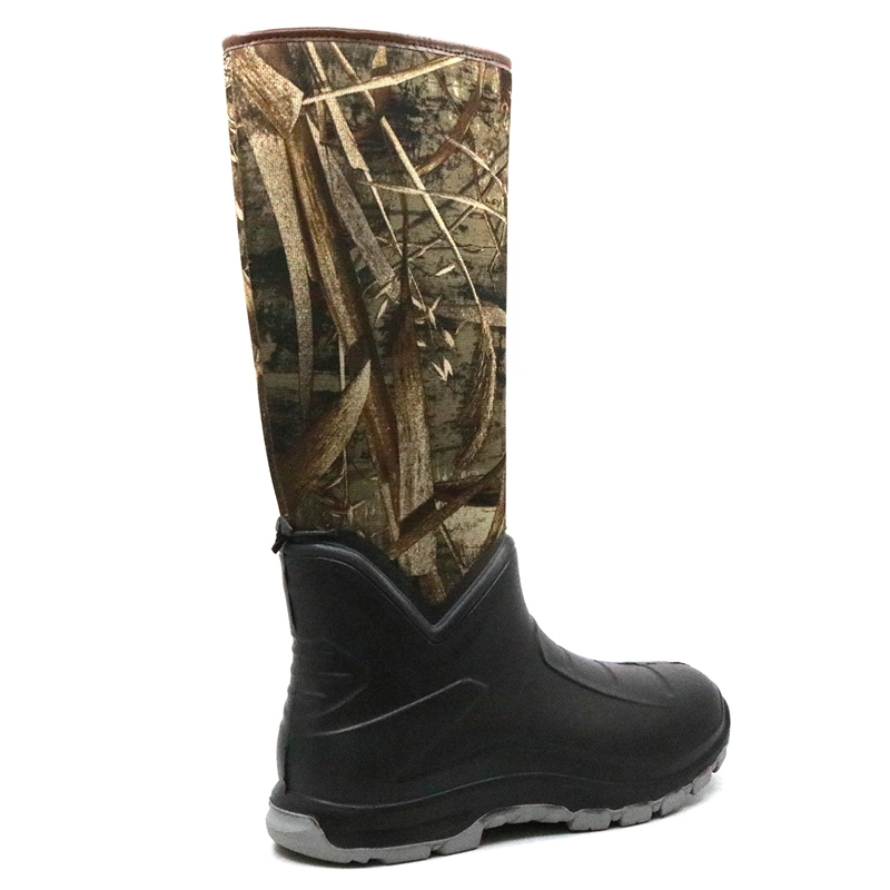 China PUB02 Anti slip water proof chemical resistant composite toe PU safety rain boots manufacturer