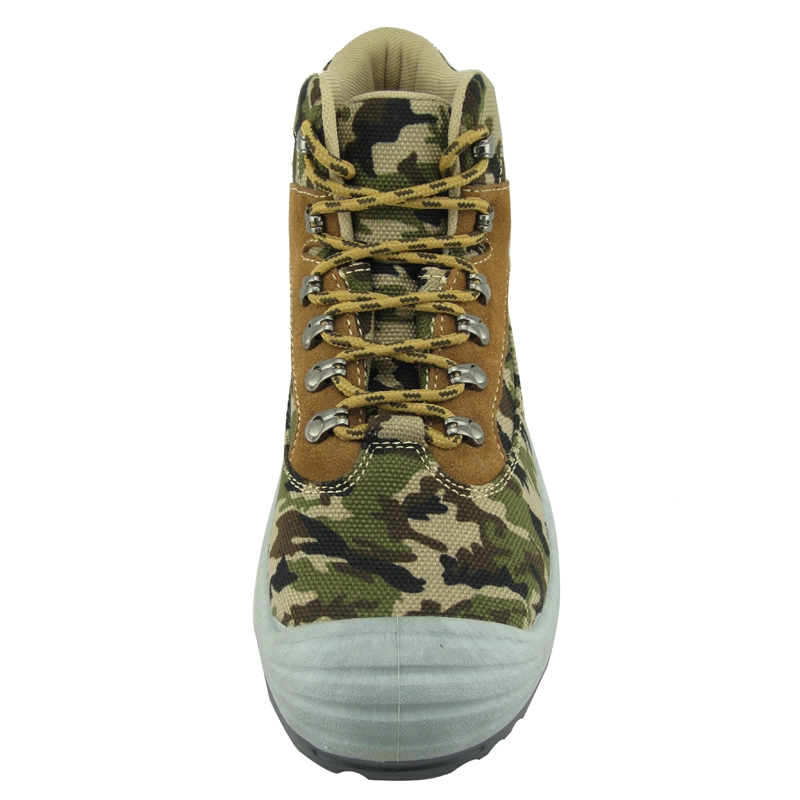 China PVC injection fashionable canvas fabric waterproof work safety shoes manufacturer