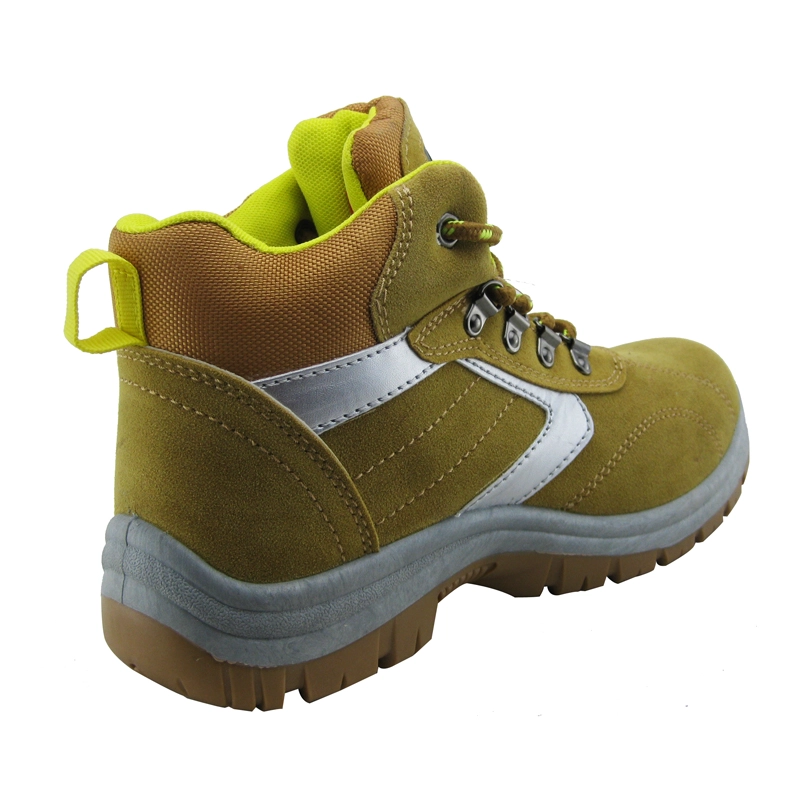 China PVC injection microfiber leather cheap safety shoes manufacturer