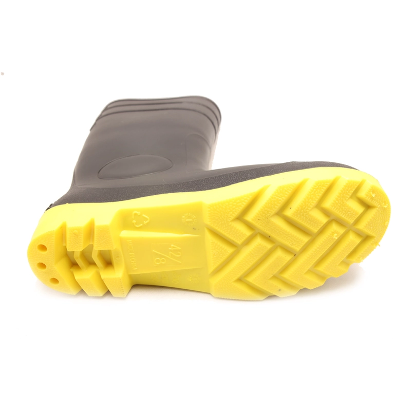 China QH-002 black safety rain boots manufacturer