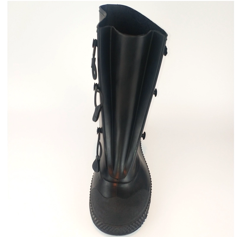 China SC001 slip resistant water proof chemical proof black PVC overshoes for mountain jungle manufacturer