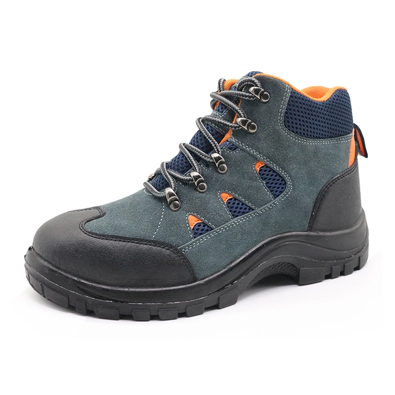 China SD006 suede leather industrial sport safety shoes manufacturer