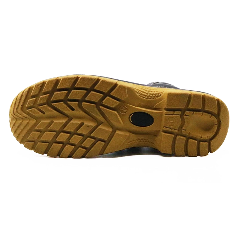 China SD3030 Black leather no lace steel toe industrial safety shoes with zipper manufacturer