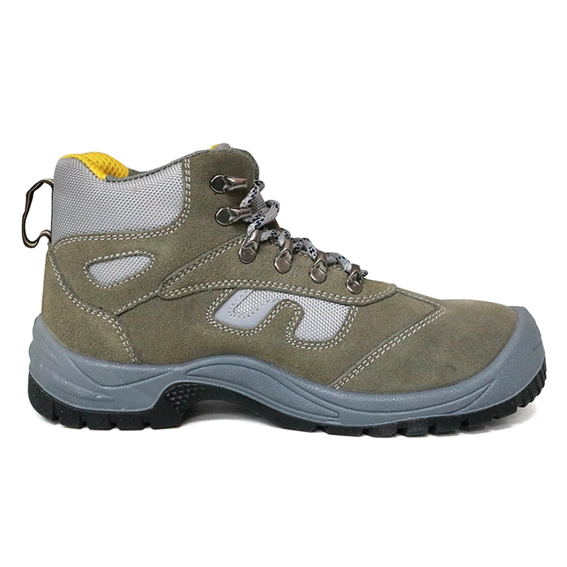 China SD3065 Anti slip suede leather low priced safety shoes men steel toe cap manufacturer