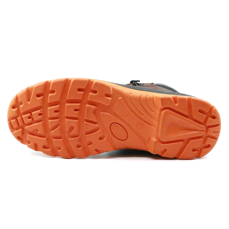 China SJ0195 brown leather safety jogger sole industrial safety boots steel toe manufacturer