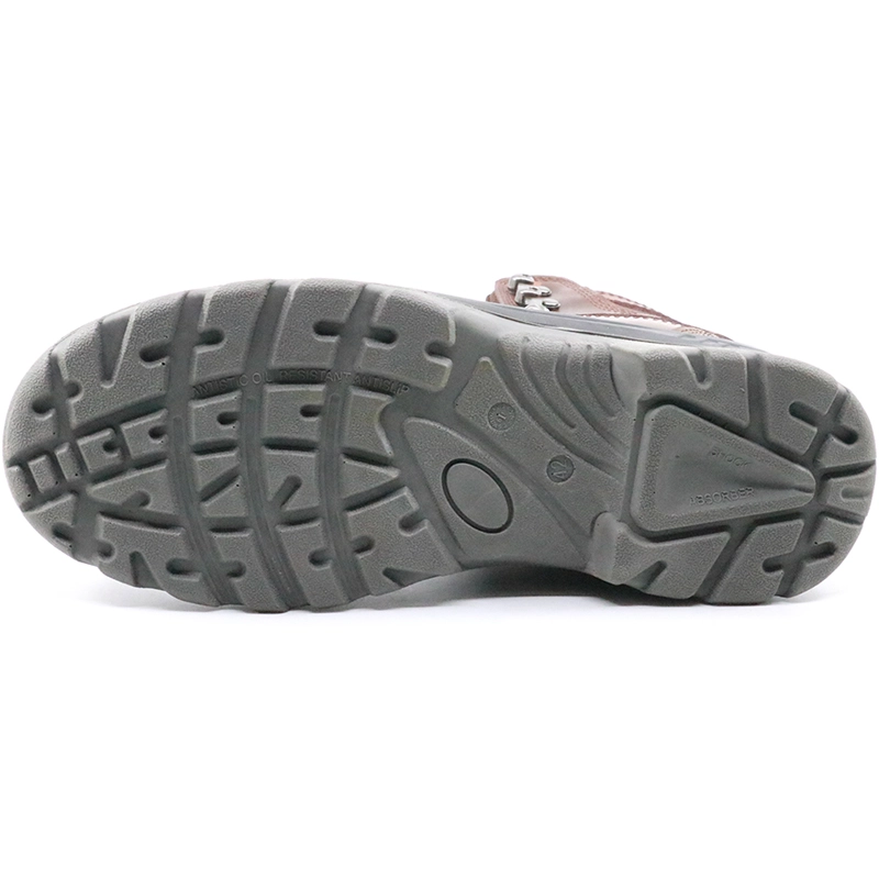 China SJ0196 CE approved slip resistant steel toe genuine leather safety boots manufacturer