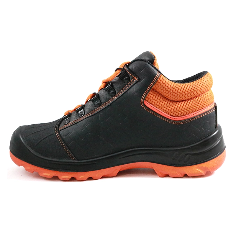 China SJ0220 CE approved non slip anti static leather industrial safety shoes steel toe cap manufacturer