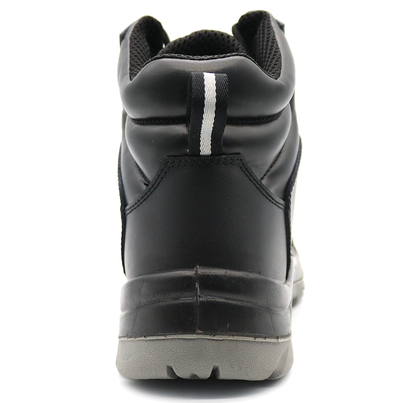 China SJ0251 Tiger master brand CE black leather puncture proof safety boots steel toe manufacturer