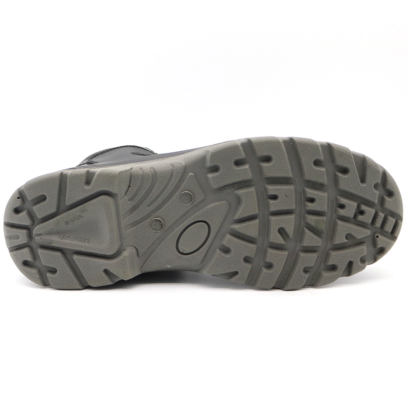 China SJ0251 Tiger master brand CE black leather puncture proof safety boots steel toe manufacturer