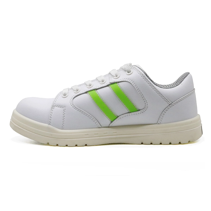 China SMR01 White microfiber leather fiberglass toe sport shoes safety for work manufacturer