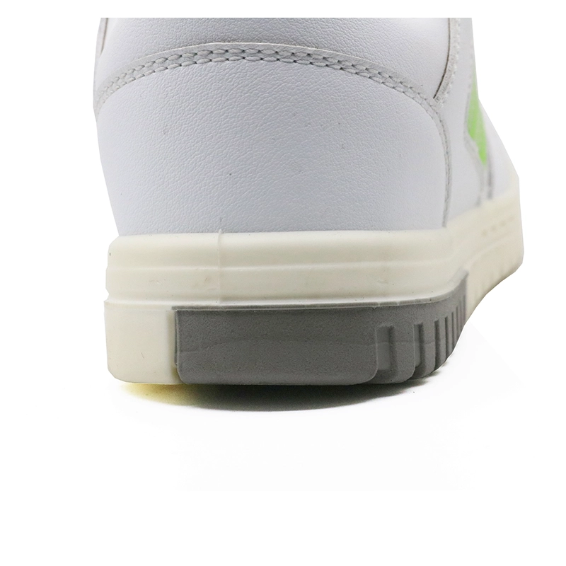 China SMR01 White microfiber leather fiberglass toe sport shoes safety for work manufacturer