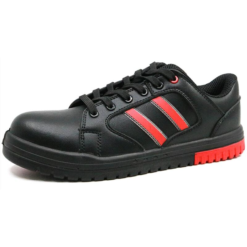 China SMR02 Black oil resistant composite toe anti static fashionable safety shoes sport manufacturer