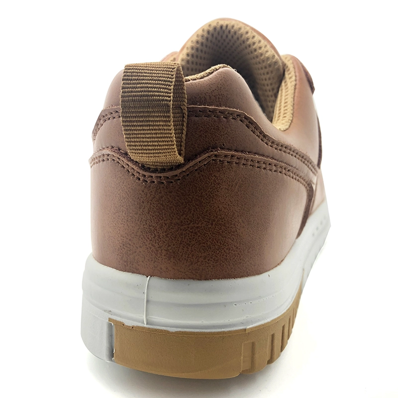 China SMR11 Brown anti slip CE composite toe puncture proof metal free work shoes safety manufacturer