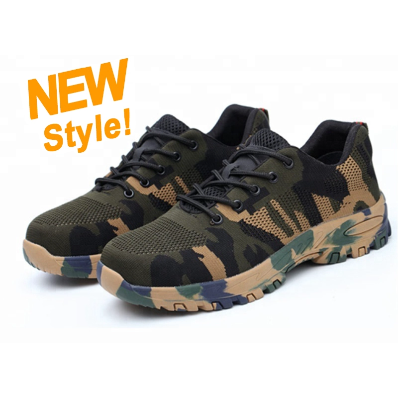 China SP008 New style rubber sole army tactical waterproof hiking safety shoes manufacturer