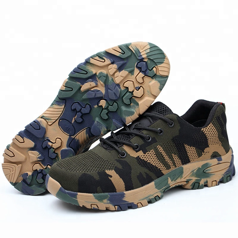 China SP008 New style rubber sole army tactical waterproof hiking safety shoes manufacturer