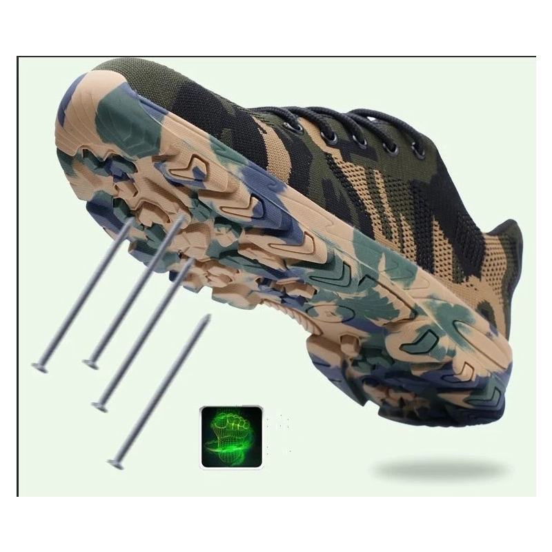 China SP008 New style rubber sole army tactical waterproof hiking safety shoes manufacturer