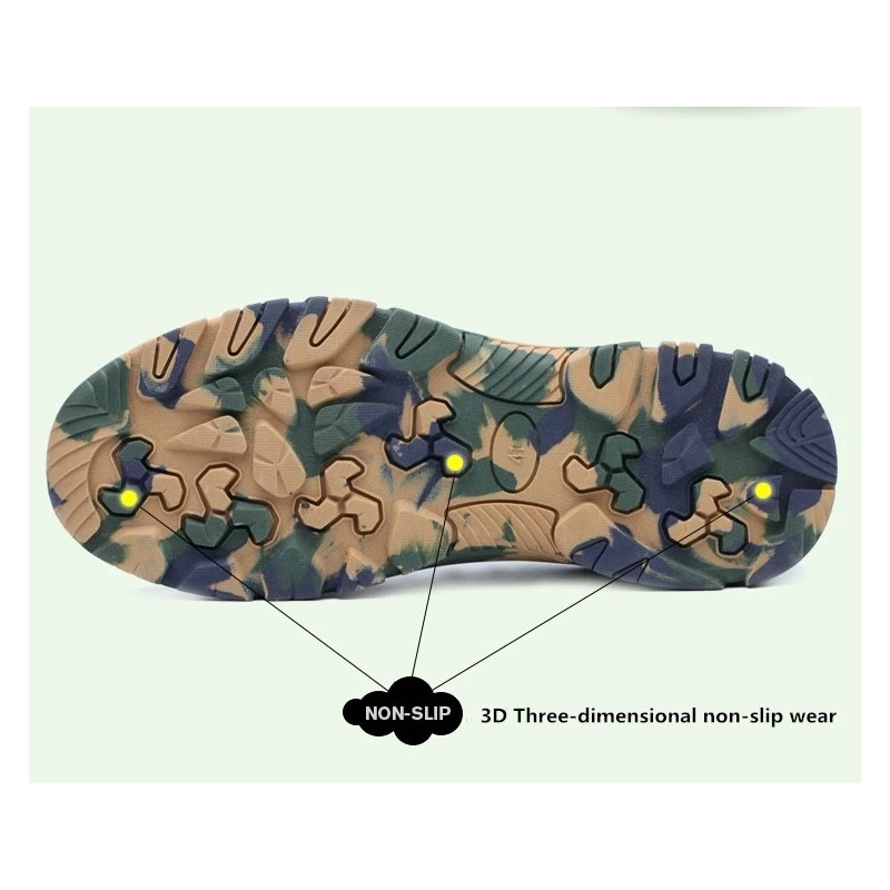China SP008 New style rubber sole army tactical waterproof hiking safety shoes manufacturer