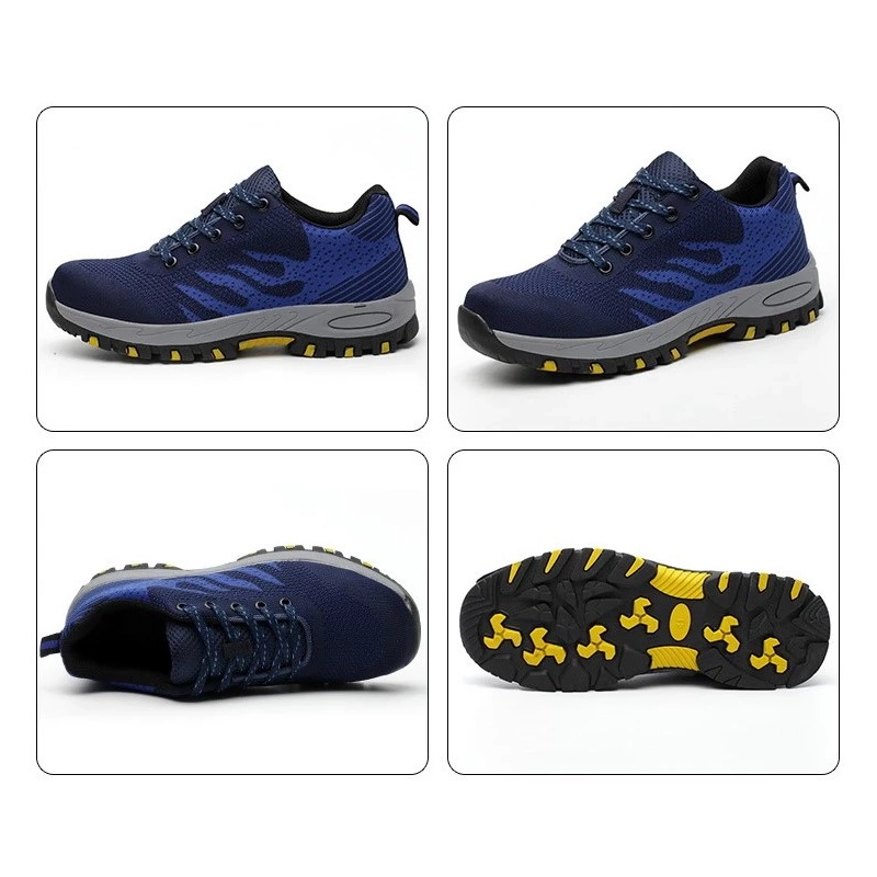 China SP009 fashionable breathable light weight woman men sport type safety shoes manufacturer
