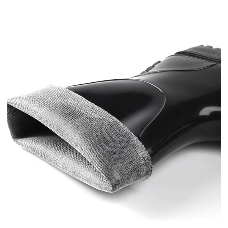 China SQ-501B non safety garden men pvc glitter rain boots for work manufacturer