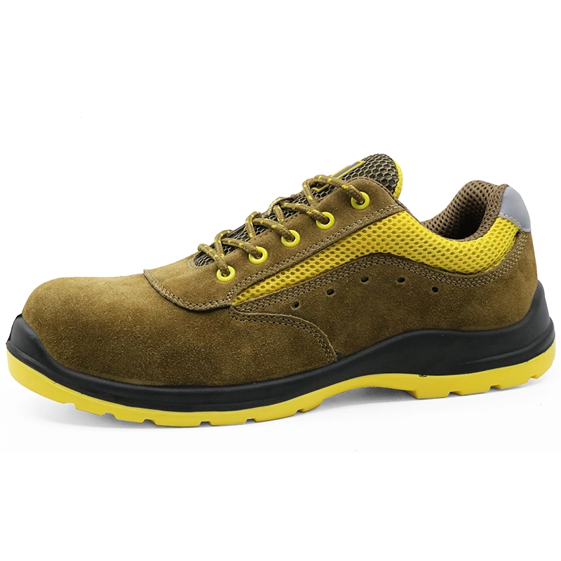 China SU027 new style oil resistant suede leather fashionable sport type safety shoe manufacturer