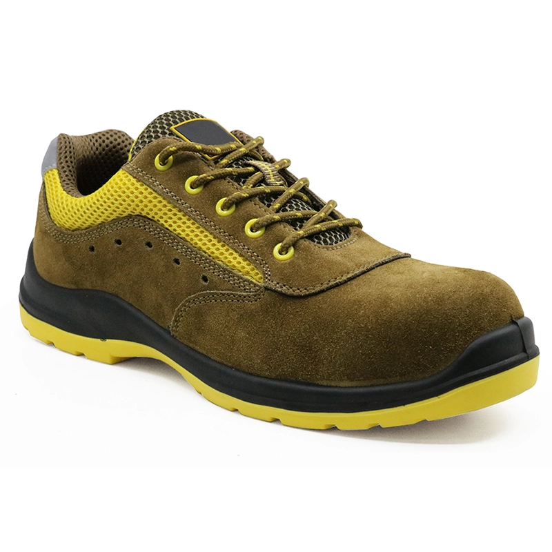 China SU027 new style oil resistant suede leather fashionable sport type safety shoe manufacturer