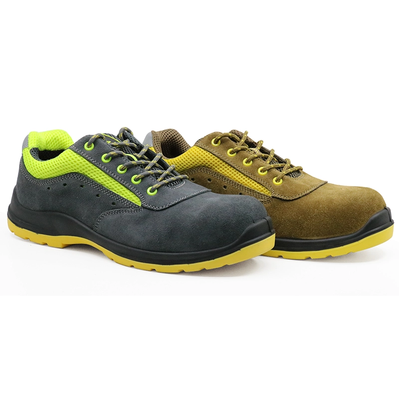 China SU027 new style oil resistant suede leather fashionable sport type safety shoe manufacturer