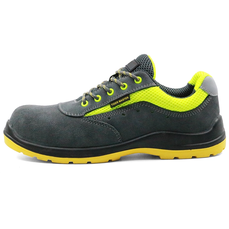 China SU027G lightweight breathable plastic toe cap sport type work shoes safety manufacturer