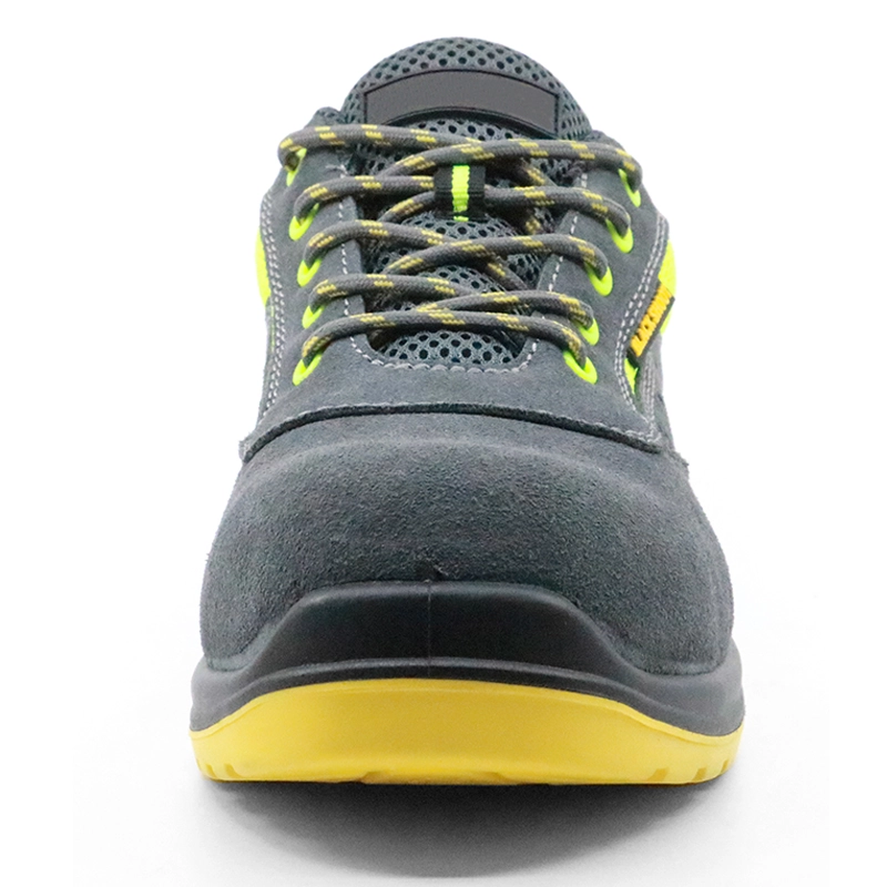 China SU027G lightweight breathable plastic toe cap sport type work shoes safety manufacturer
