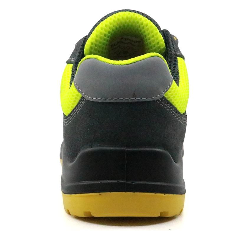 China SU027G lightweight breathable plastic toe cap sport type work shoes safety manufacturer