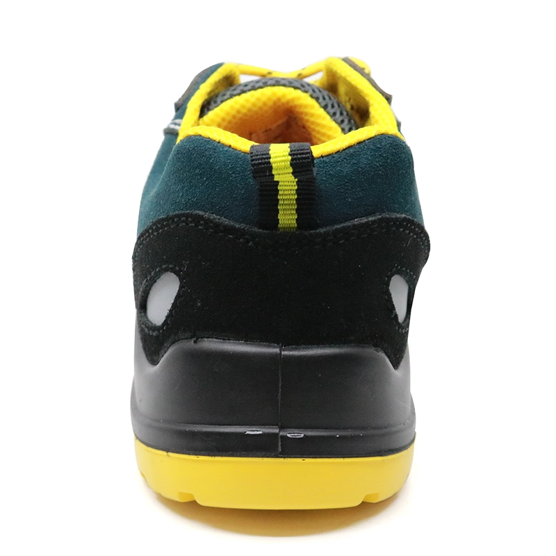 中国 SU029 PU injection suede leather plastic toecap sport safety shoes for work 制造商