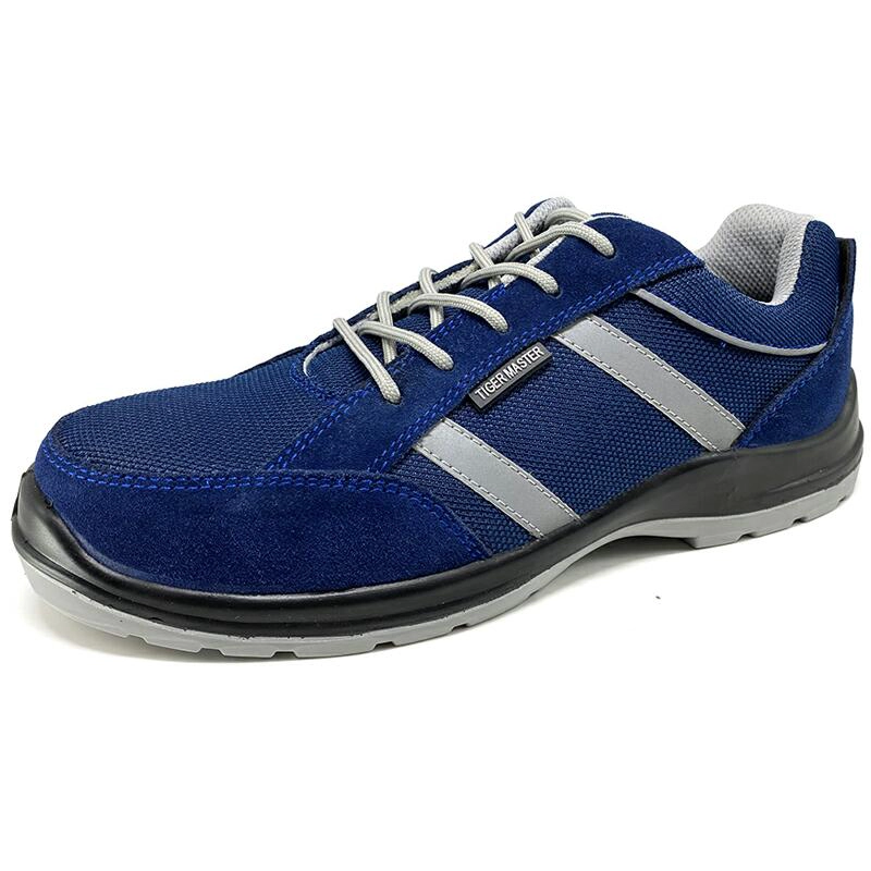 China SU035 Anti slip suede leather composite toe puncture proof sport safety shoes manufacturer