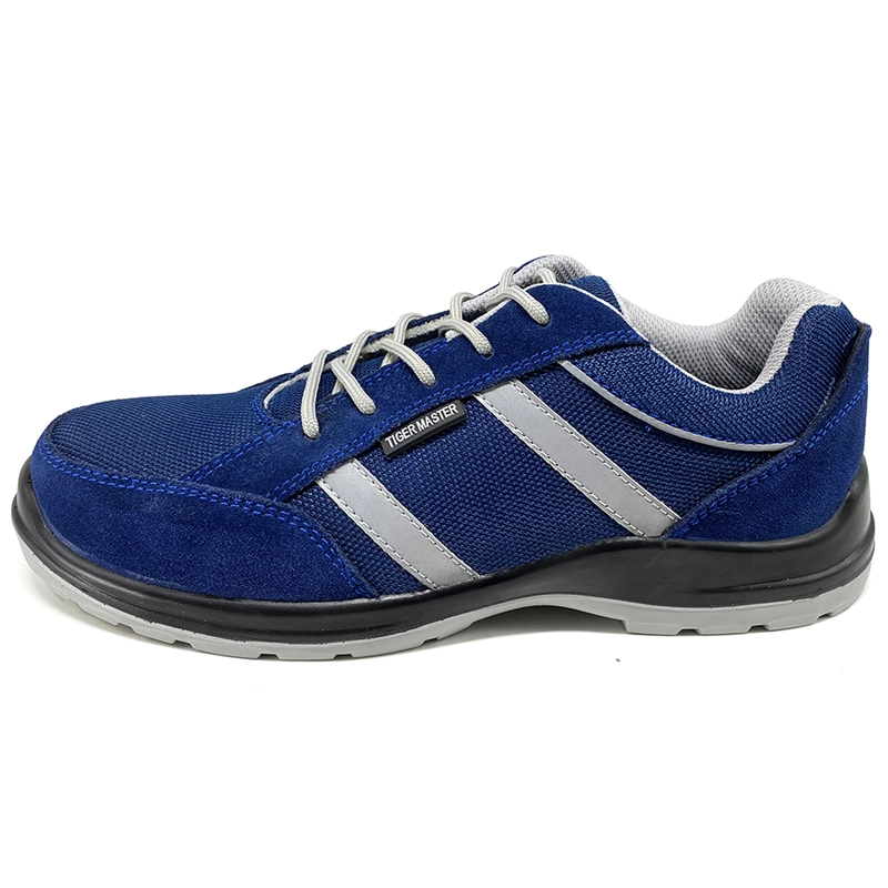 China SU035 Anti slip suede leather composite toe puncture proof sport safety shoes manufacturer