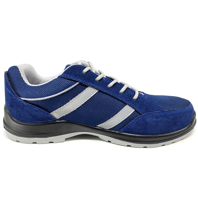 China SU035 Anti slip suede leather composite toe puncture proof sport safety shoes manufacturer