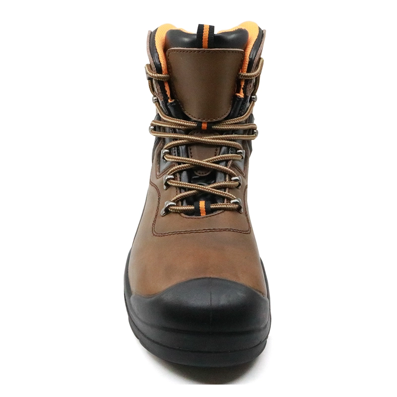 China TC001 heat resistant rubber sole steel toe safety boots shoes manufacturer