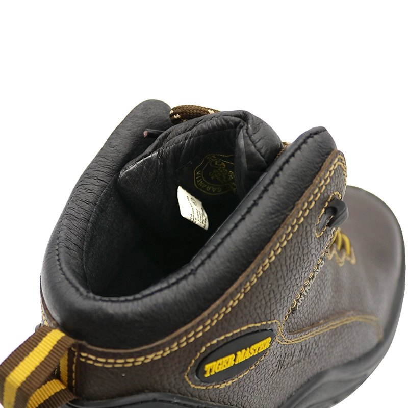 China TM2003 Pannensicheres Lederfutter aus braunem Stahl, Arbeitsschutzschuhe Republik Chile Hersteller