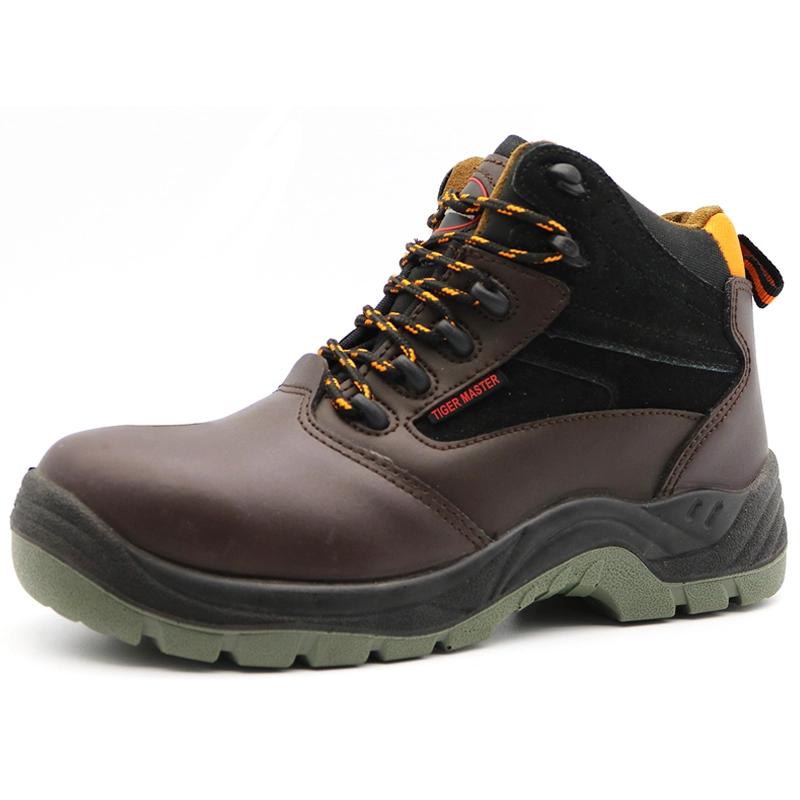 China TM2004 Oil slip resistant suede leather lining chile industrial safety shoes steel toe cap manufacturer