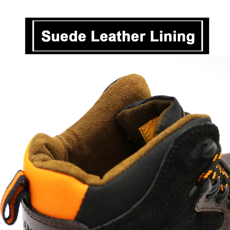 China TM2004 Oil slip resistant suede leather lining chile industrial safety shoes steel toe cap manufacturer