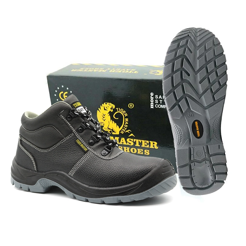 China TM055 Anti slip puncture resistant tiger master brand anti static safety shoes steel toe cap manufacturer