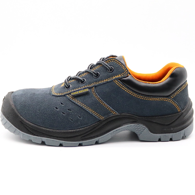 China TM206 Anti slip suede leather puncture proof sport work shoes steel toe manufacturer