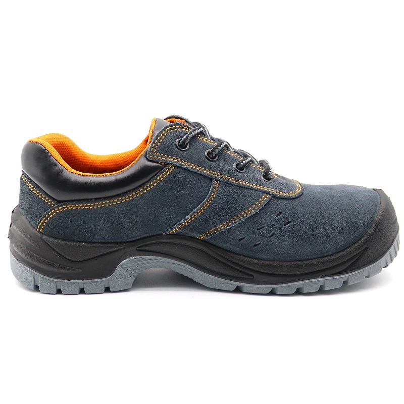 China TM206 Anti slip suede leather puncture proof sport work shoes steel toe manufacturer