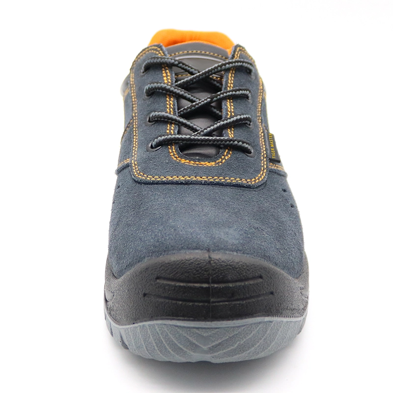 China TM206 Anti slip suede leather puncture proof sport work shoes steel toe manufacturer