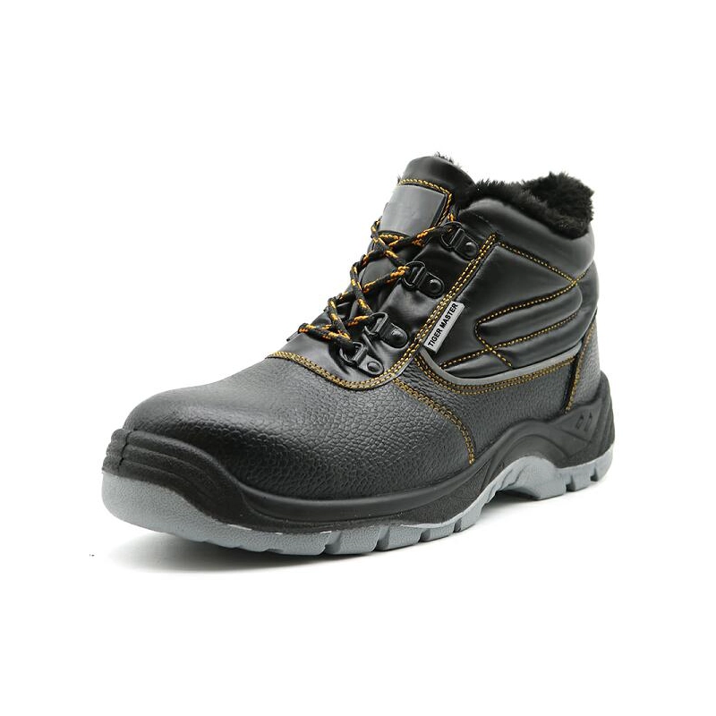 China TM2017 Anti slip prevent puncture fur lining winter safety shoes steel toe cap manufacturer
