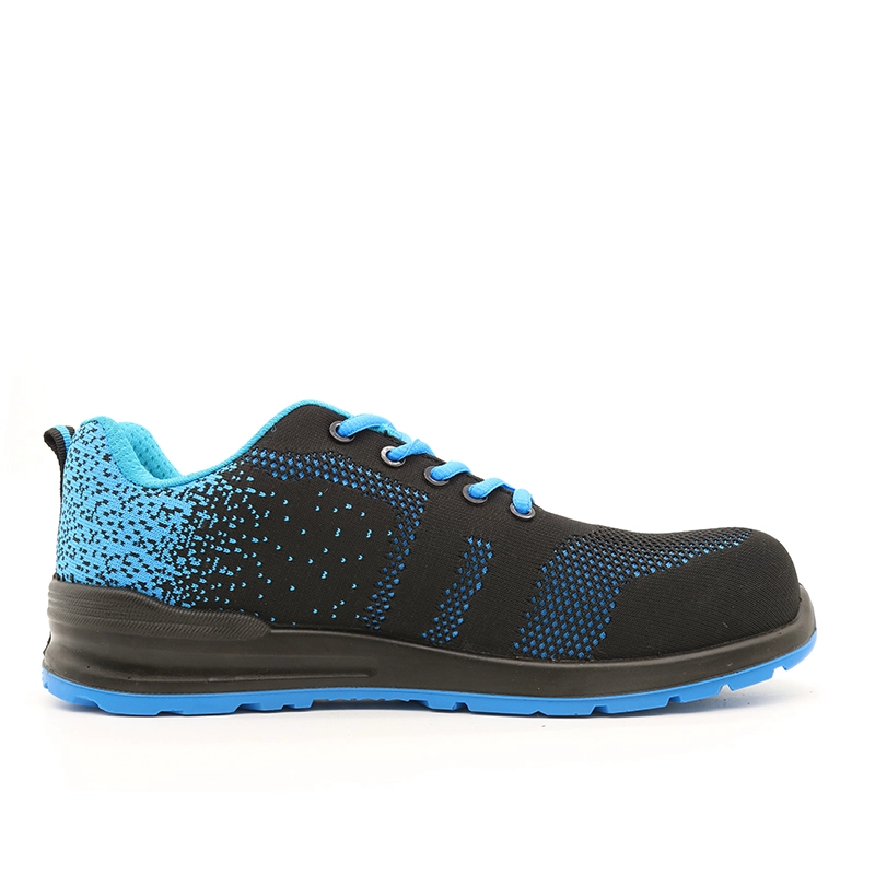 China TM212B Blue non-slip metal free composite toe anti puncture airport safety shoes sports manufacturer