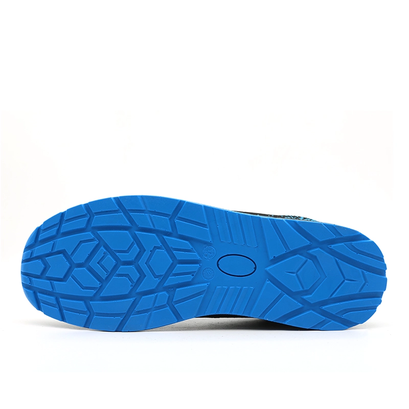 China TM212B Blue non-slip metal free composite toe anti puncture airport safety shoes sports manufacturer