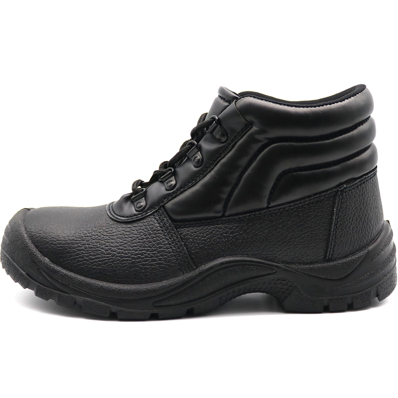 China TM3010 antislip goedkope zwarte industriële veiligheidsschoenen stalen neus fabrikant